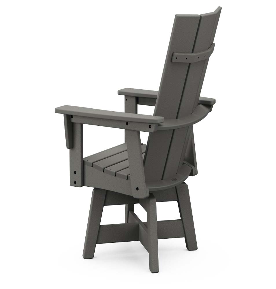 Modern Curveback Adirondack Swivel Dining Chair - Image 2