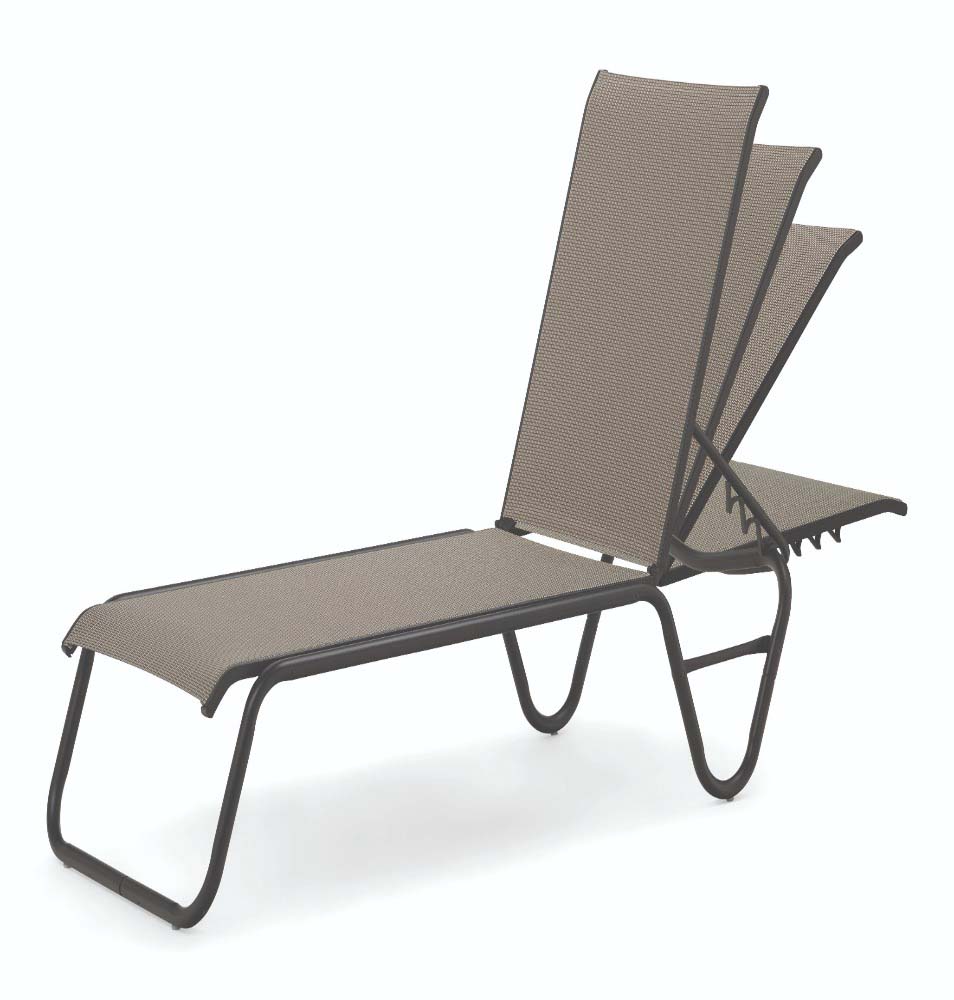 Gardenella Sling Four-Position Lay-flat Stacking Armless Chaise - Image 2