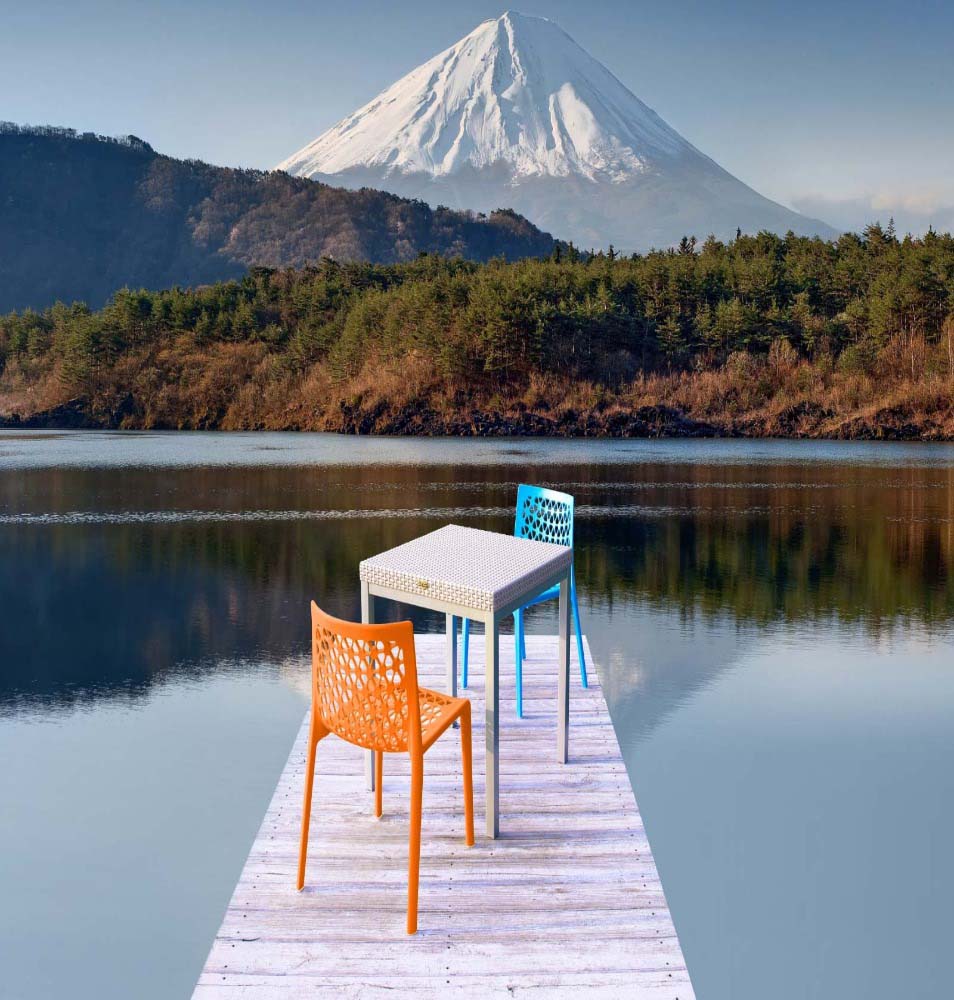 Milan Stackable Patio Dining Chair - Image 2