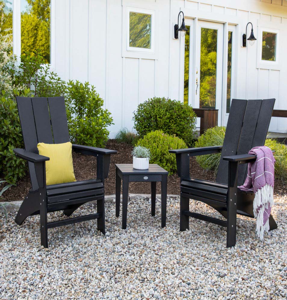 Modern 3-Piece Curveback Adirondack Set - Image 2