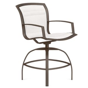Wave Padded Sling Bar Stool