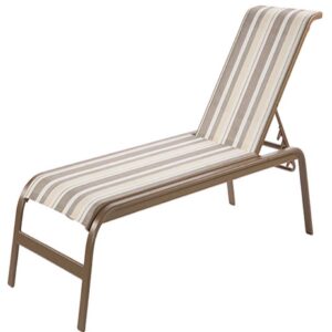 Anna Maria Sling Armless Chaise Lounge - 18" SH - Stackable