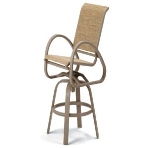 Aruba Sling Balcony Height Swivel Cafe Chair