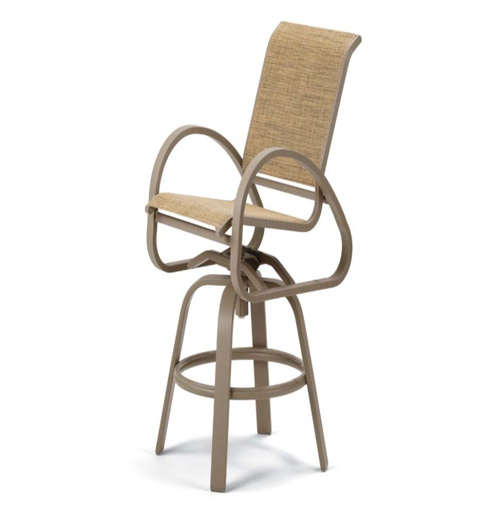 Aruba Sling Balcony Height Swivel Cafe Chair