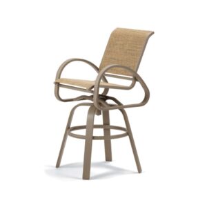 Aruba Sling Bar Height Swivel Cafe Chair