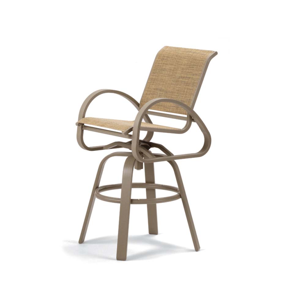 Aruba Sling Bar Height Swivel Cafe Chair
