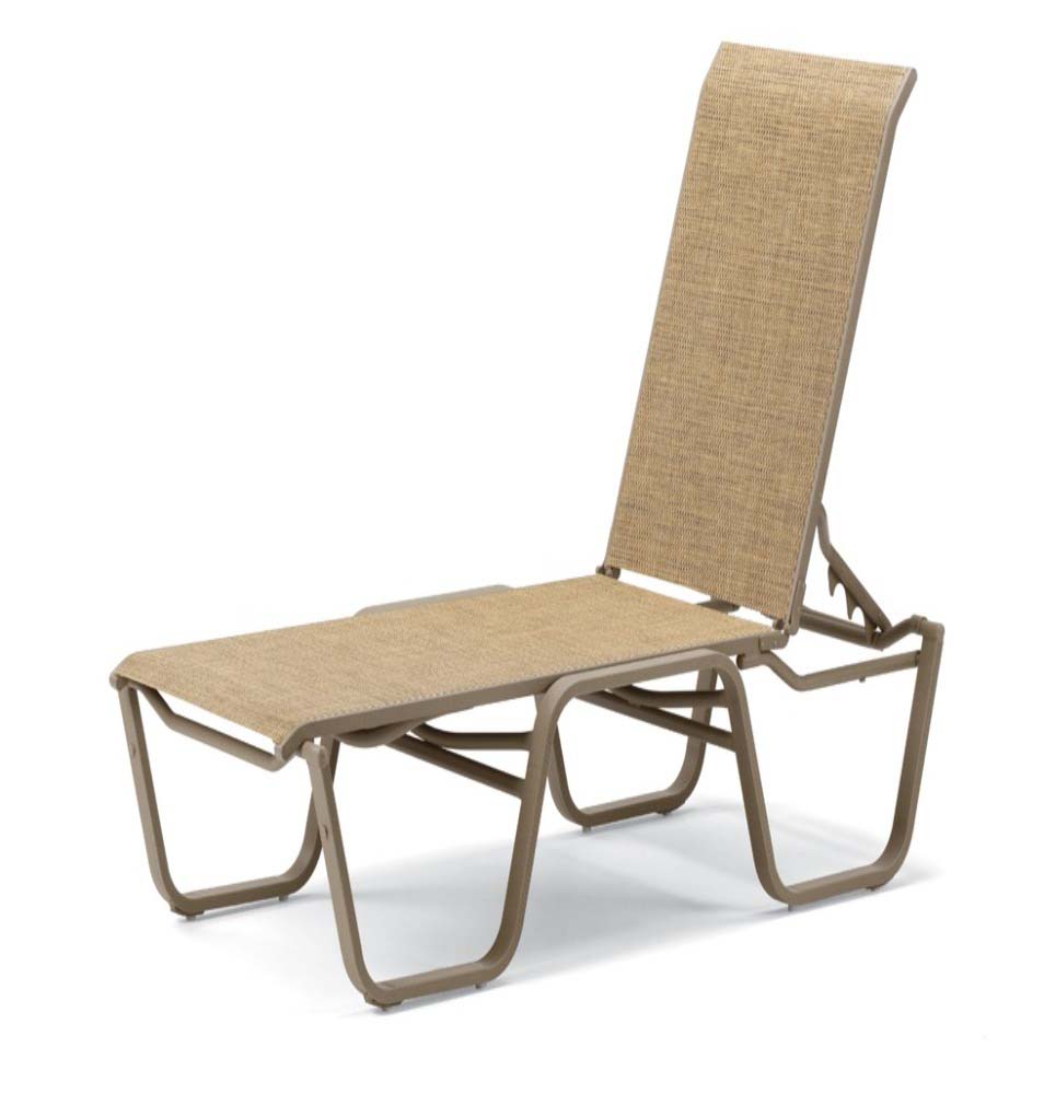 Aruba Sling Four-Position Lay-flat Stacking Armless Chaise