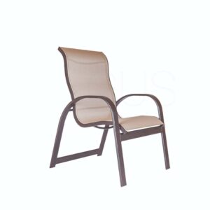 Bayside Sling Stackable High Back Dining Chair