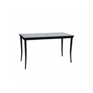 Copacabana 84" x 40" Rectangular Dining Table w/Umbrella Hole