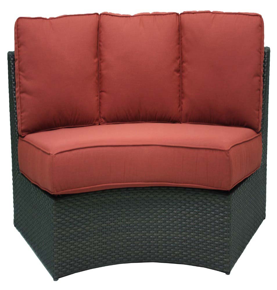 Del Mar Crescent Armless Sofa