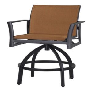 Echelon Padded Sling Swivel Bar Stool