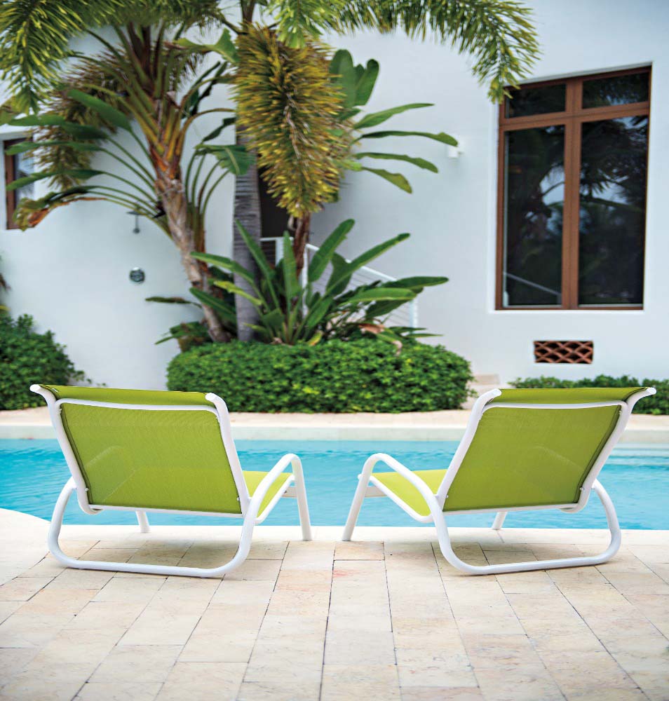Gardenella Sling Stacking Poolside Chair