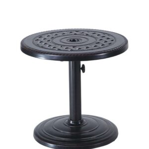 Grand Terrace 24" Round Umbrella End Table - 50lb Base