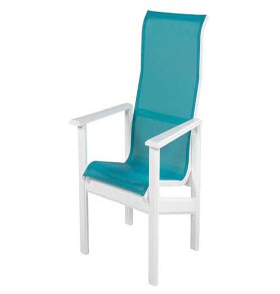 Hampton Sling High Back Dining Arm Chair
