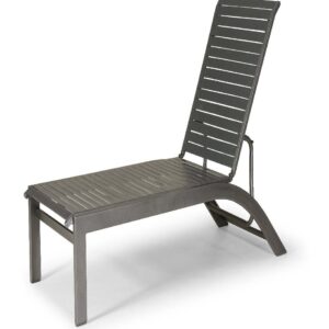 Kendall Contract Strap Lay-flat Stacking Armless Chaise