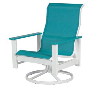 Kingston Sling High Back Dining Swivel Rocker