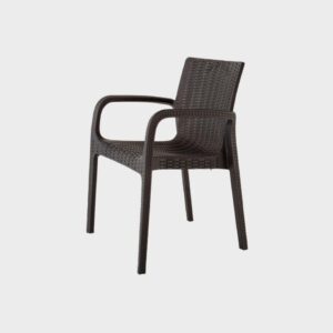 Koppla Stackable Rattan Dining Arm Chair
