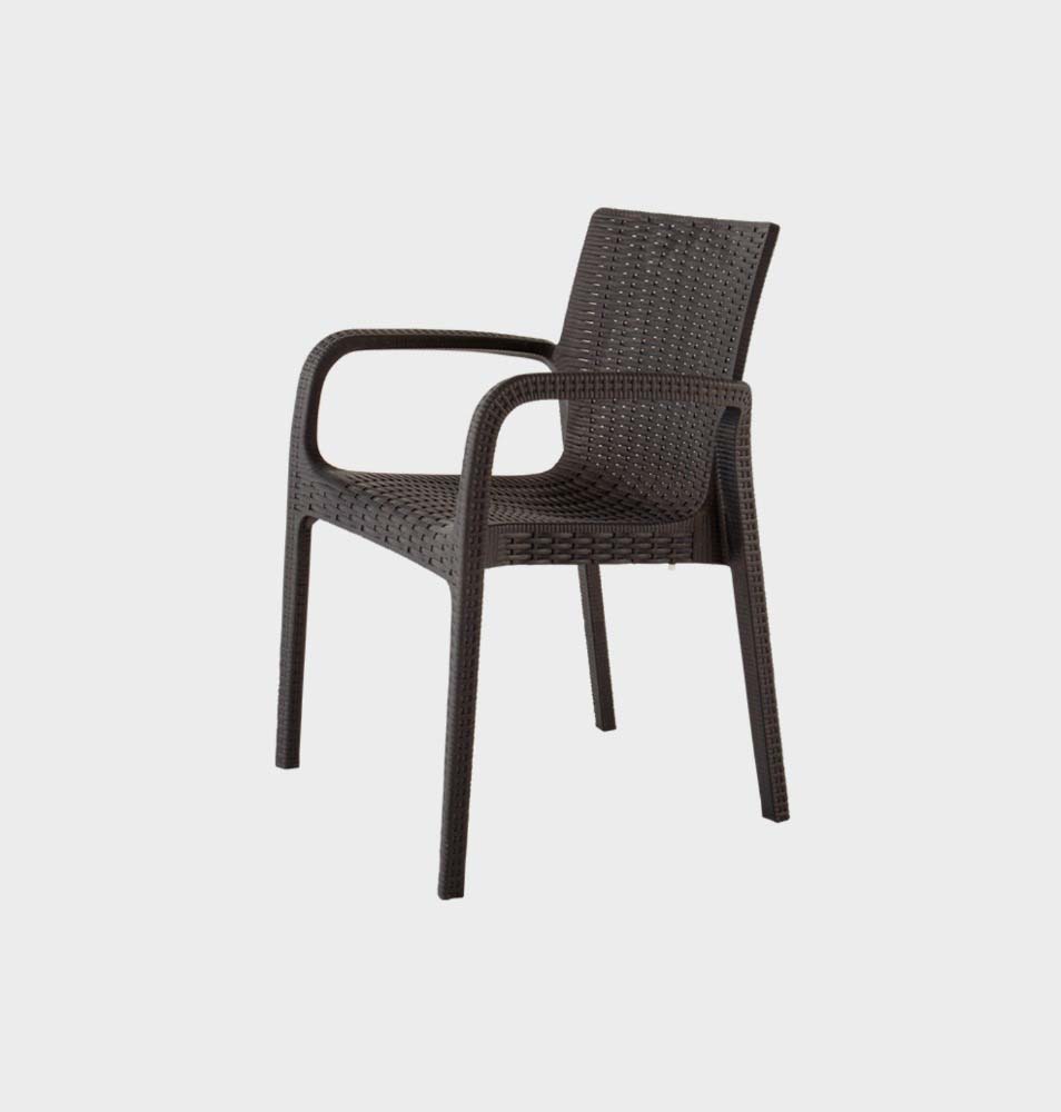 Koppla Stackable Rattan Dining Arm Chair