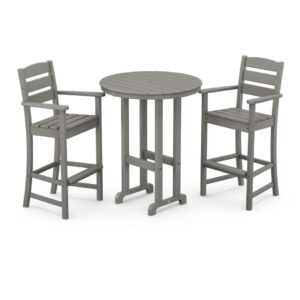 Lakeside 3-Piece Round Bar Arm Chair Set