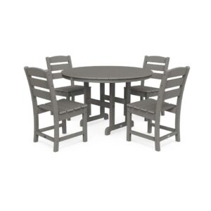 Lakeside 5-Piece Round Side Chair Dining Set