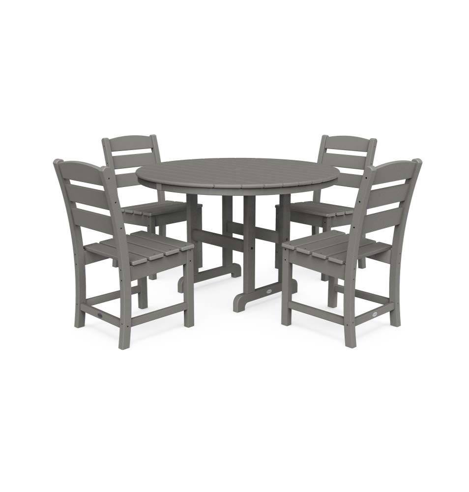 Lakeside 5-Piece Round Side Chair Dining Set