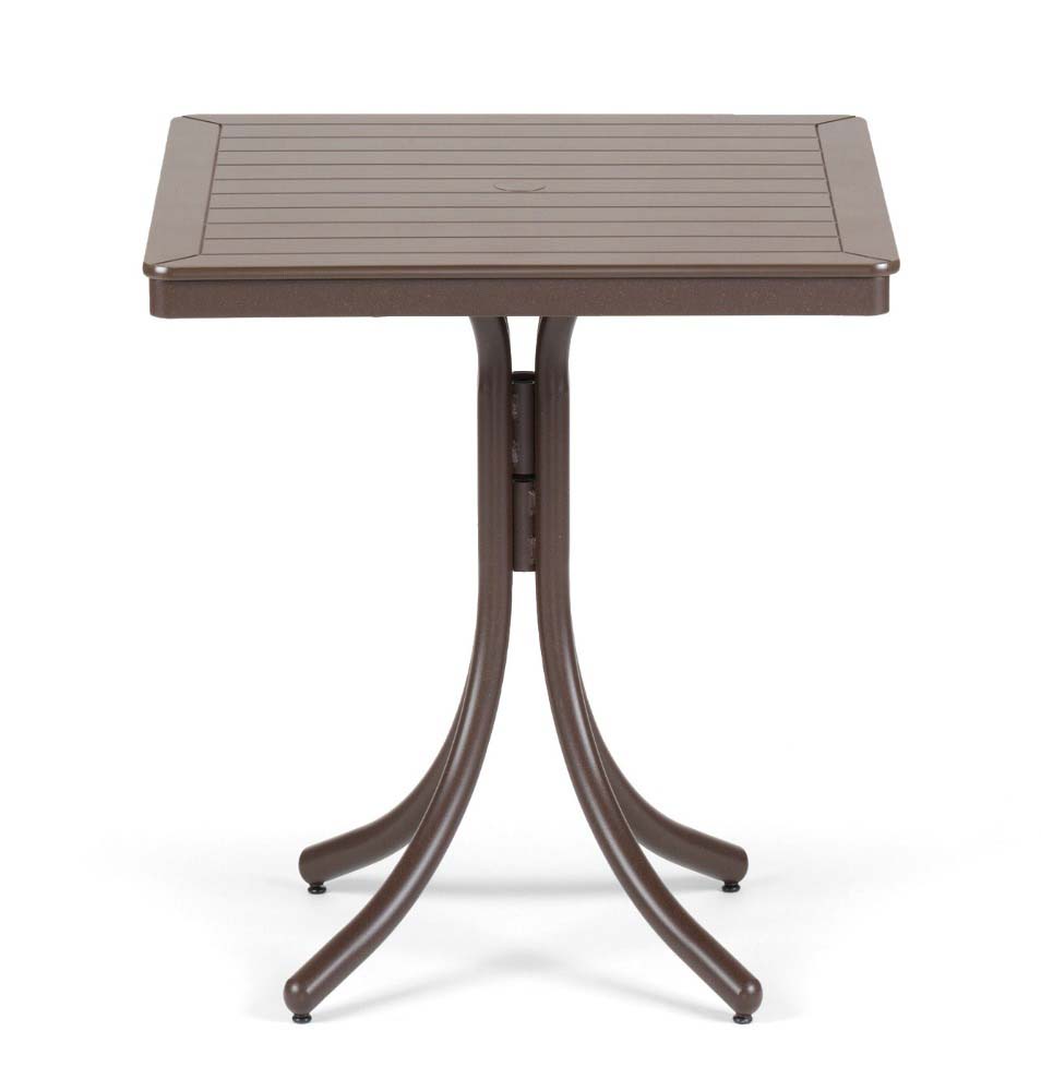 Marine Grade Polymer Top Table 32" Square Dining Height Table w/ hole