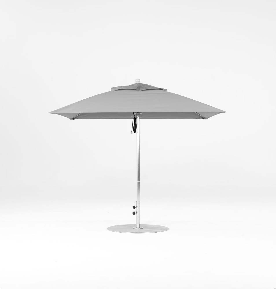 Monterey Fiberglass Market 6.5' Square Pulley Lift Umbrella