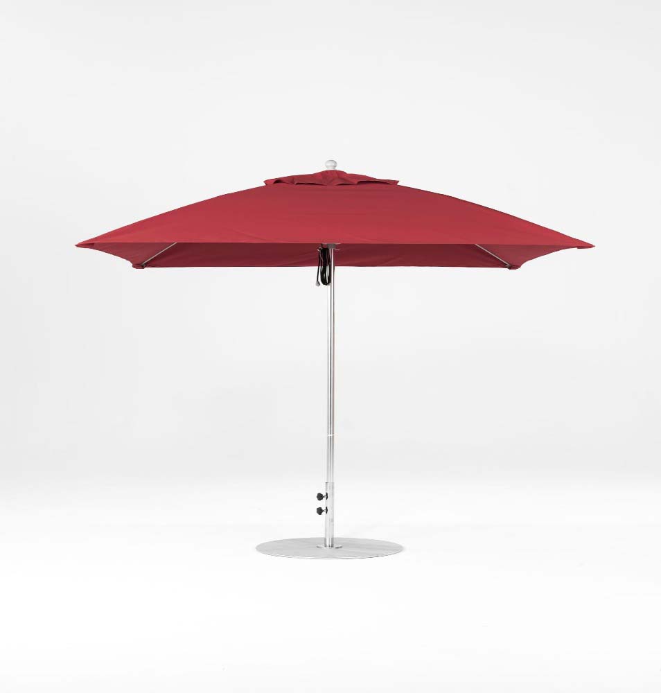 Monterey Fiberglass Market 7.5' Square Pulley Lift Umbrella