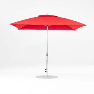 Monterey Fiberglass Market 7.5' Square Crank Lift/No Tilt Umbrella
