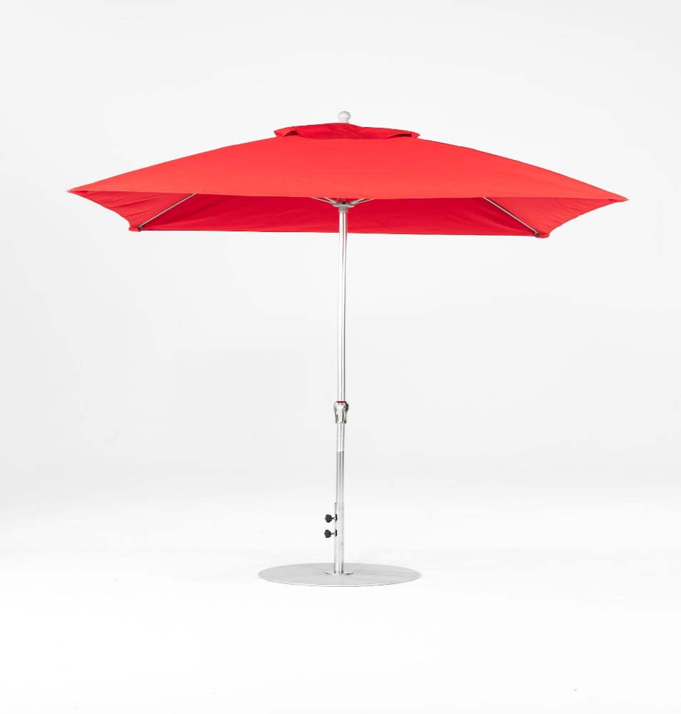 Monterey Fiberglass Market 7.5' Square Crank Lift/No Tilt Umbrella