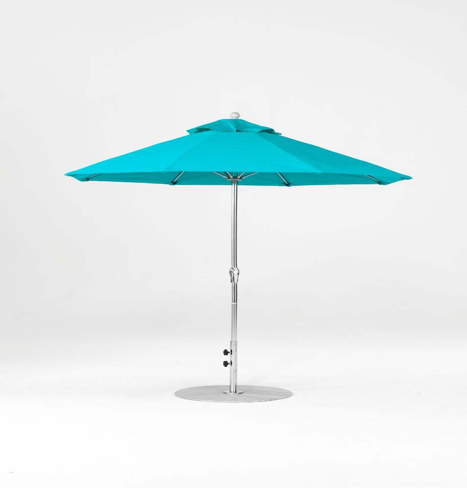 Monterey Fiberglass Market 7.5' Octagon Crank Lift/No Tilt Umbrella