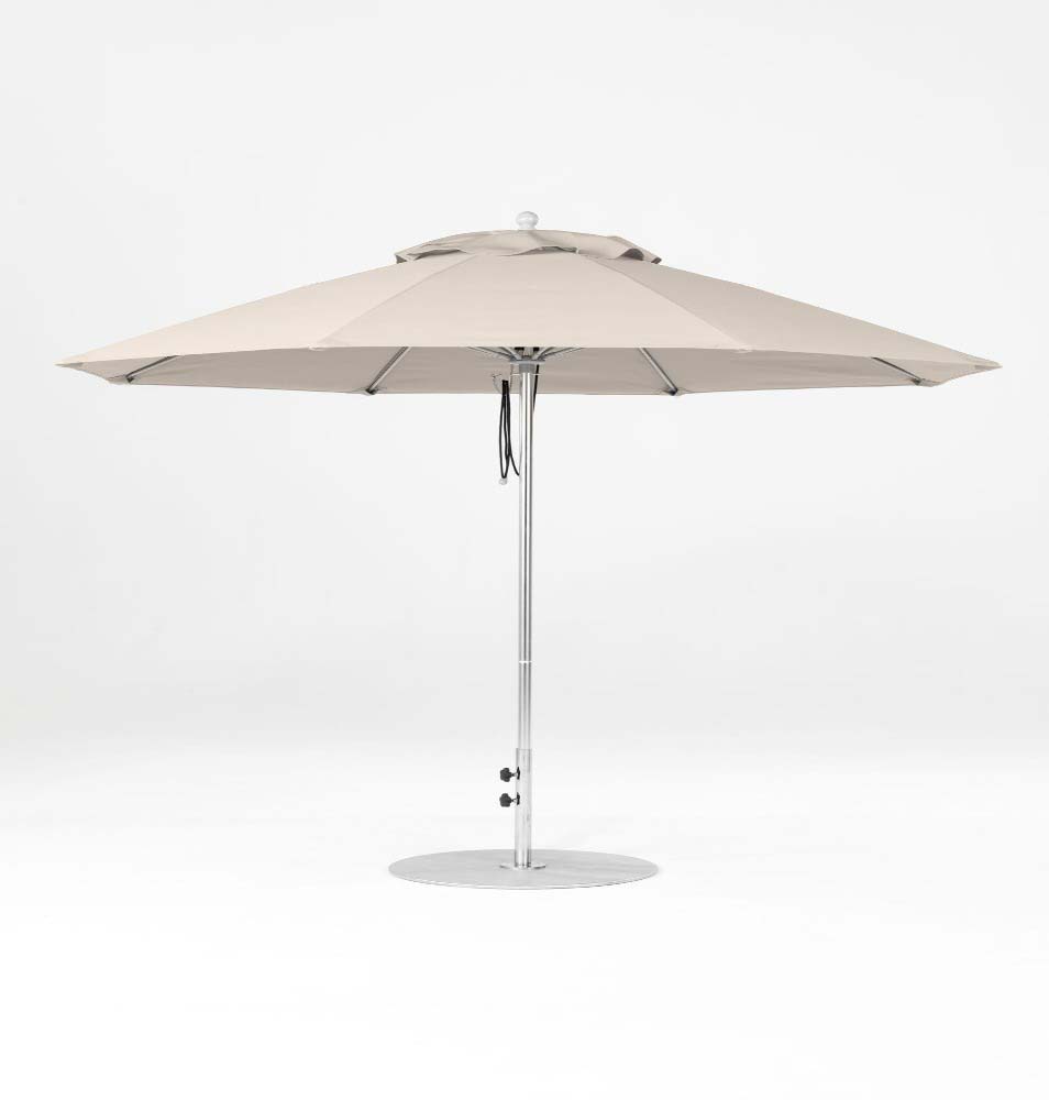 Monterey Fiberglass Market 9' Octagon Pulley Lift Umbrella