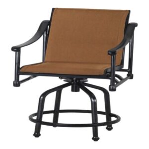 Morro Bay Padded Sling Swivel Balcony Stool