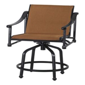 Morro Bay Padded Sling Swivel Bar Stool