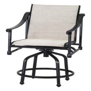 Morro Bay Sling Swivel Balcony Stool