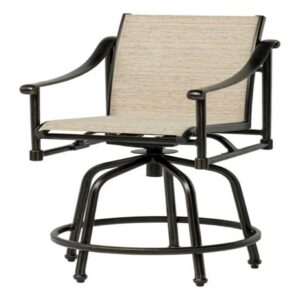 Morro Bay Sling Swivel Rocking Balcony Stool