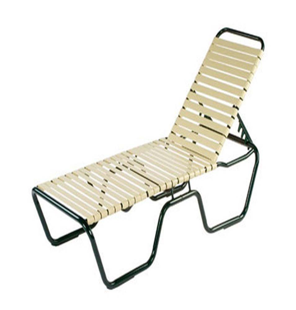 Neptune Strap Armless Chaise Lounge - 16" SH - Stackable