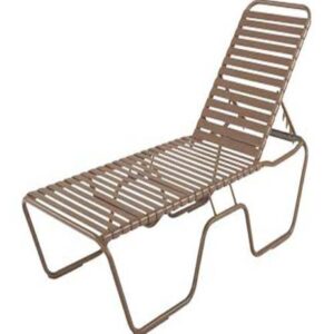 Neptune Strap Armless Chaise Lounge - 18" SH - Stackable