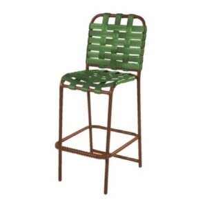 Neptune Strap Cross Weave Armless Bar Chair