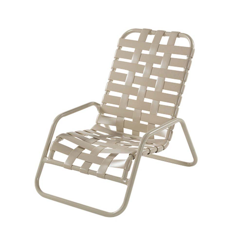 Neptune Strap Cross Weave Sand Chair - Stackable