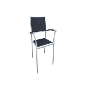 New Roma (Sling) Stacking Arm Chair w/Aluminum Arm