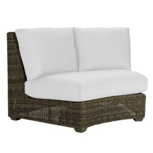 Oasis Curved Armless Loveseat
