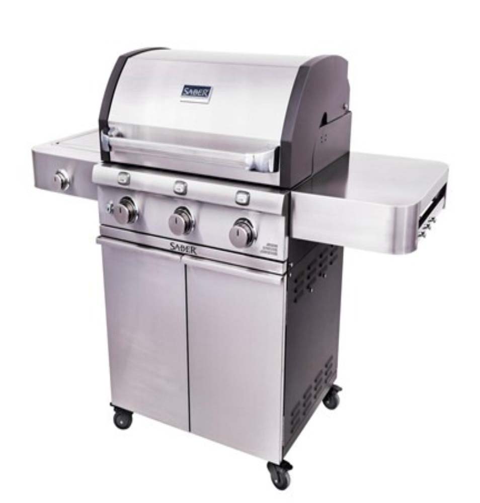 Deluxe Stainless 3-Burner Gas Grill