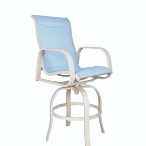 Seaside Sling Swivel Bar Height Stool
