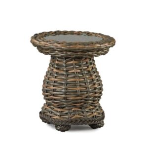 South Hampton Round Woven Accent Table