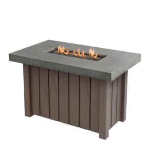 taos_50x30rectaluminumfirepit.jpg Reserve: Taos 50"x30" Rectangular Aluminum Fire Pit